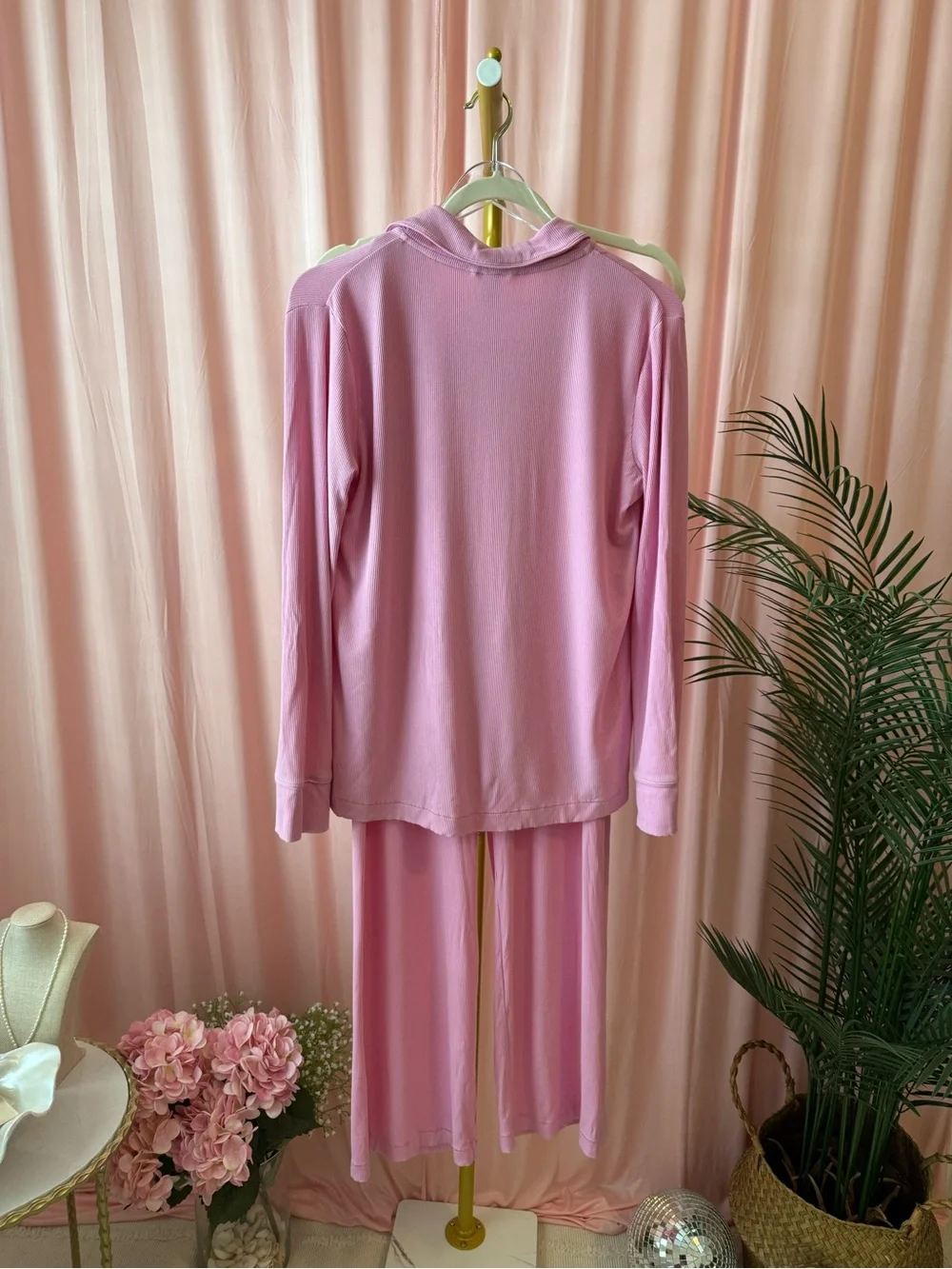 SKIMS Soft Lounge Sleep Set Bubble Gum Pink Modal Pajamas Small Limited Edition